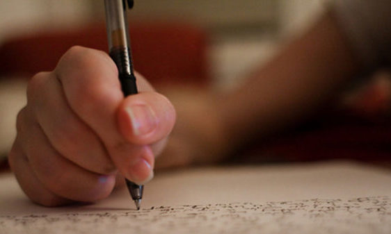 practice test giving boy